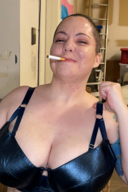 Fat Slut Smokes And Sucks You Off