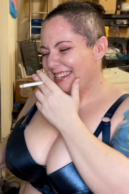 Fat Slut Smokes And Sucks You Off