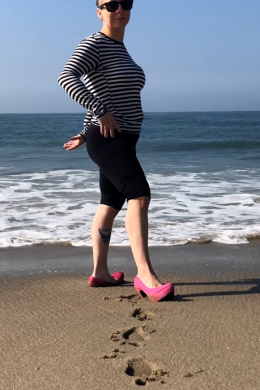 One Shoe Stuck In The Sand