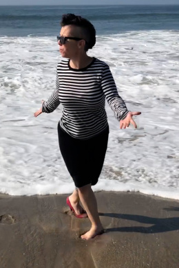 One Shoe Stuck In The Sand
