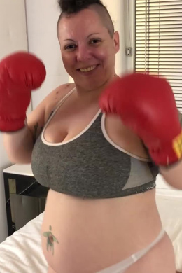 Boxing Babe Beat Down and Handjob