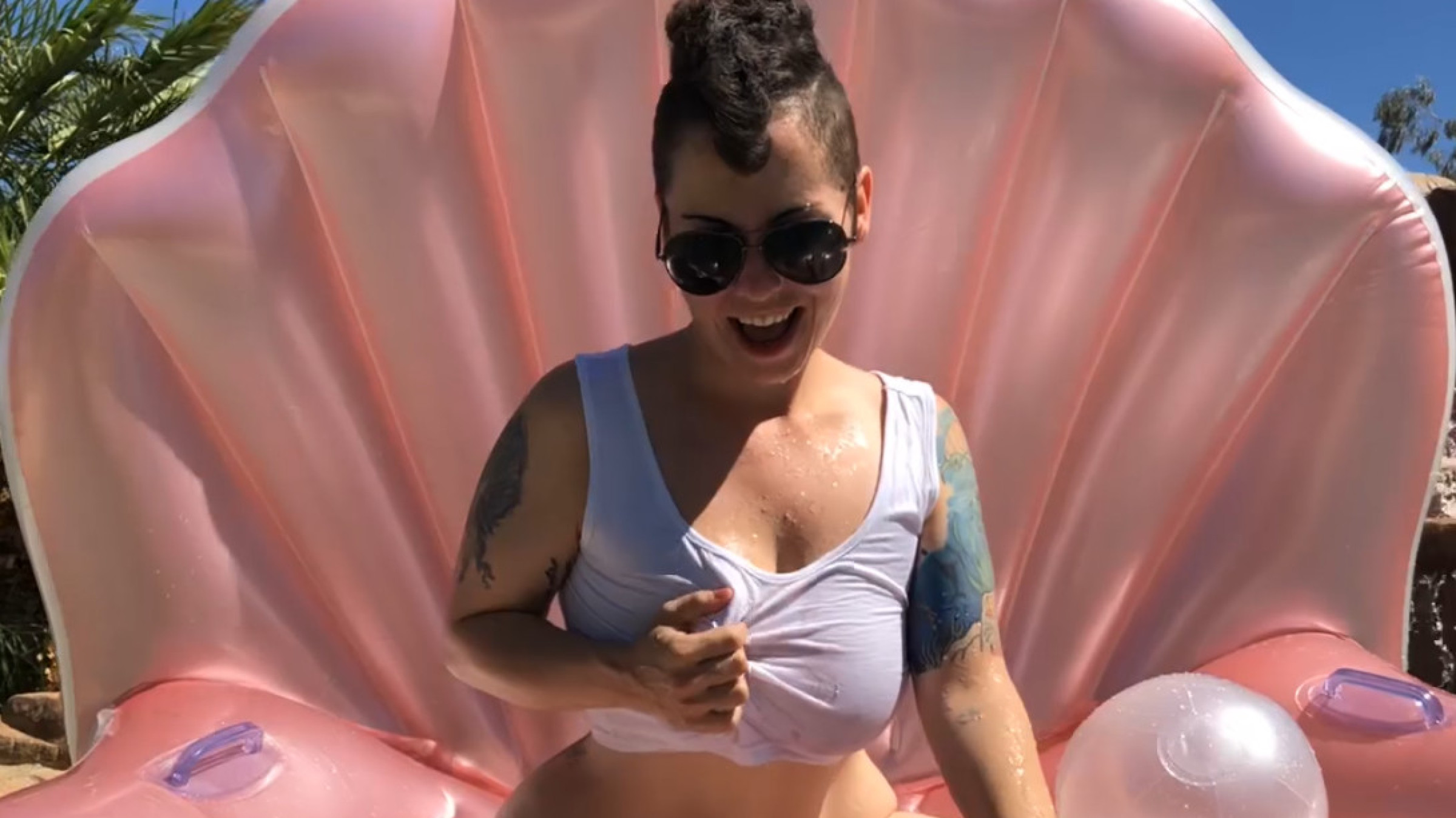 Polishing the Pearl - Inflatable Clam Cum
