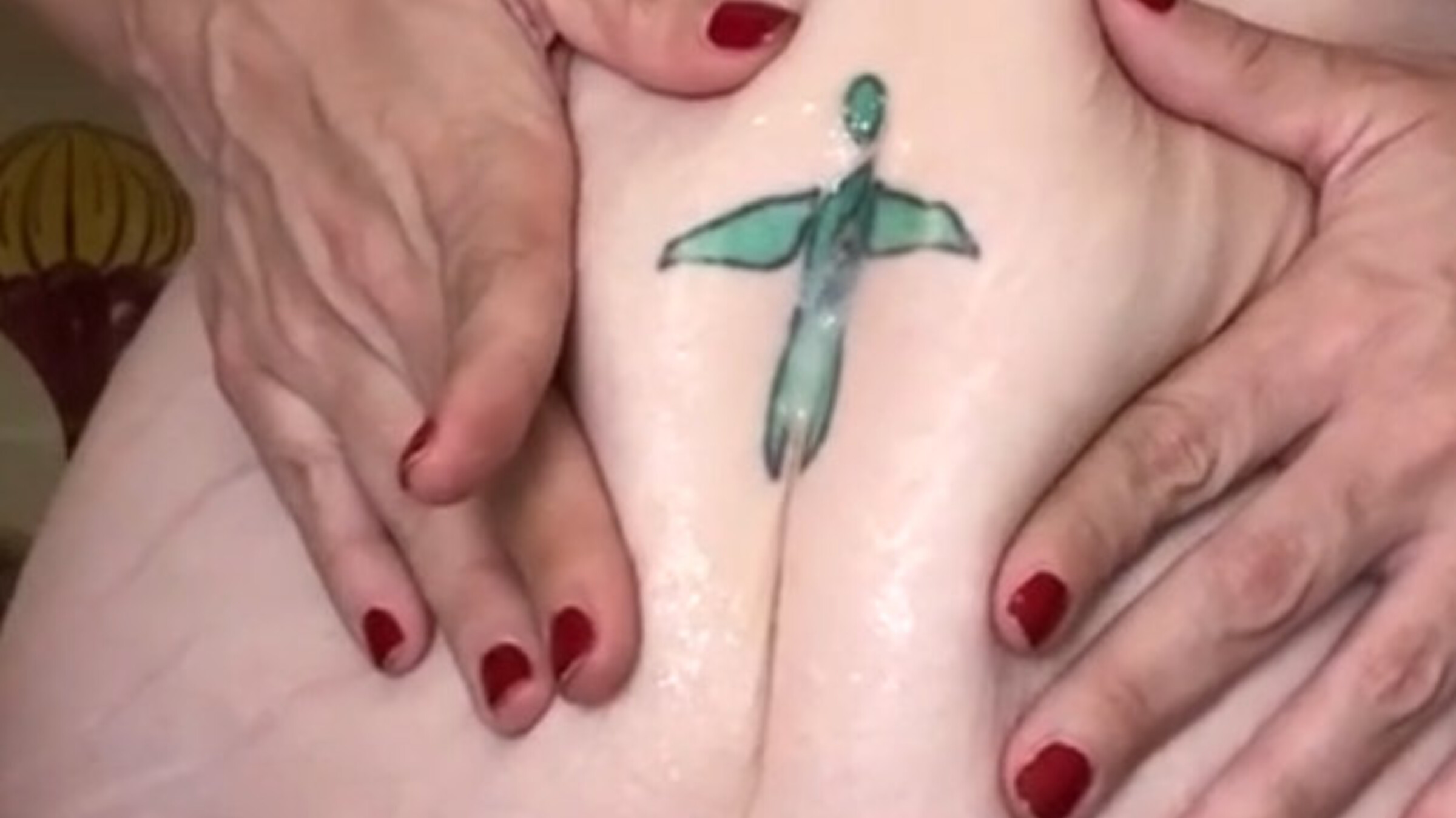 Belly Button Handjob