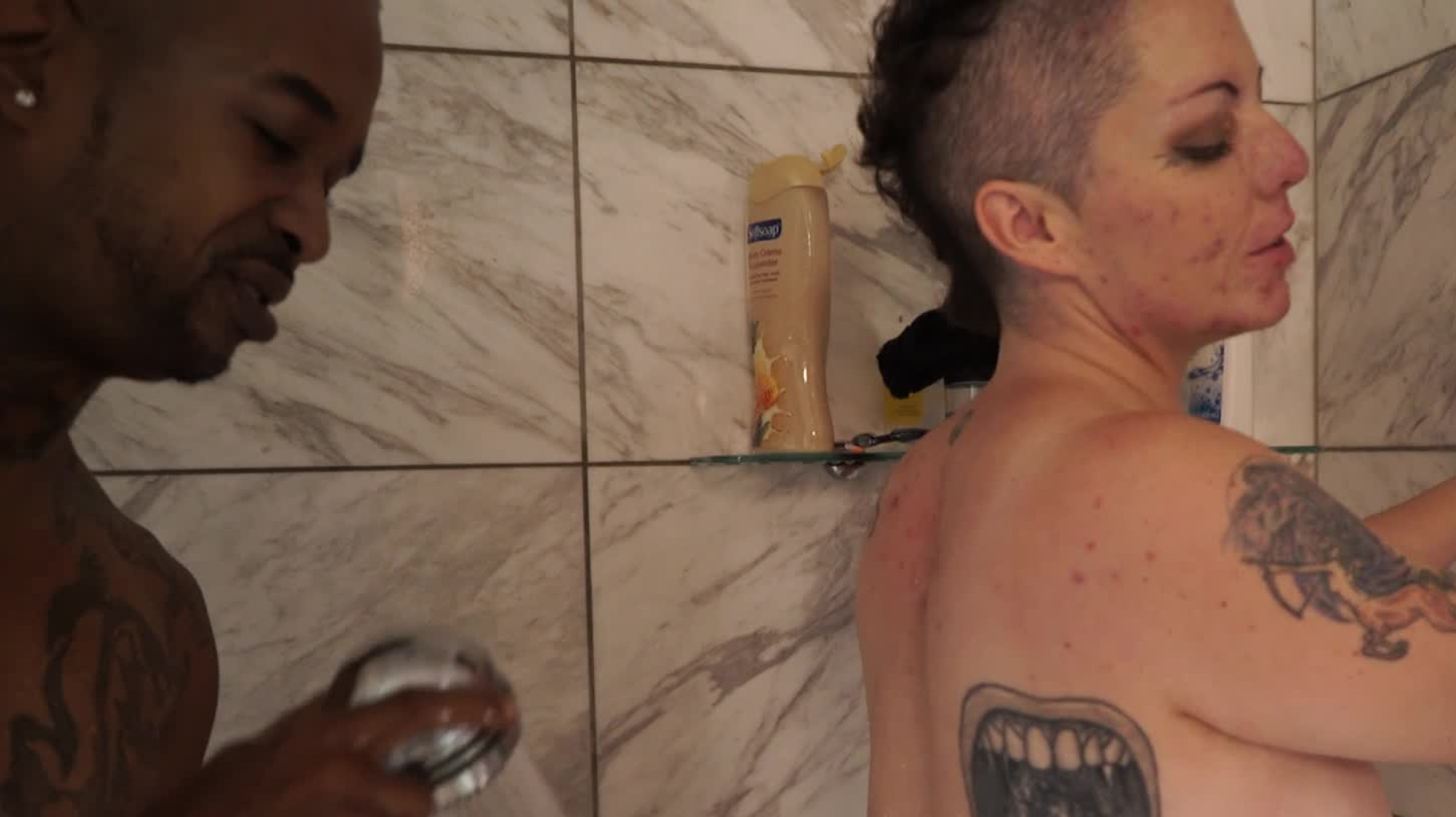 Nikki and Chris After Scene Shower Fun