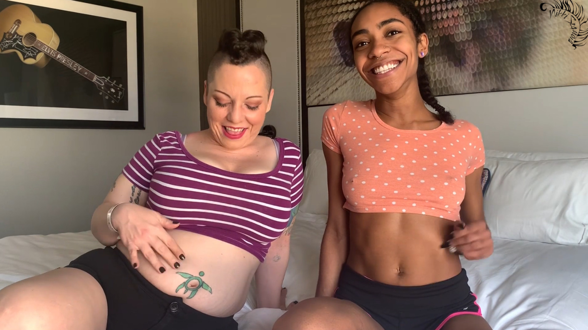 Belly Button Perv JOI w Nikki and Kitty