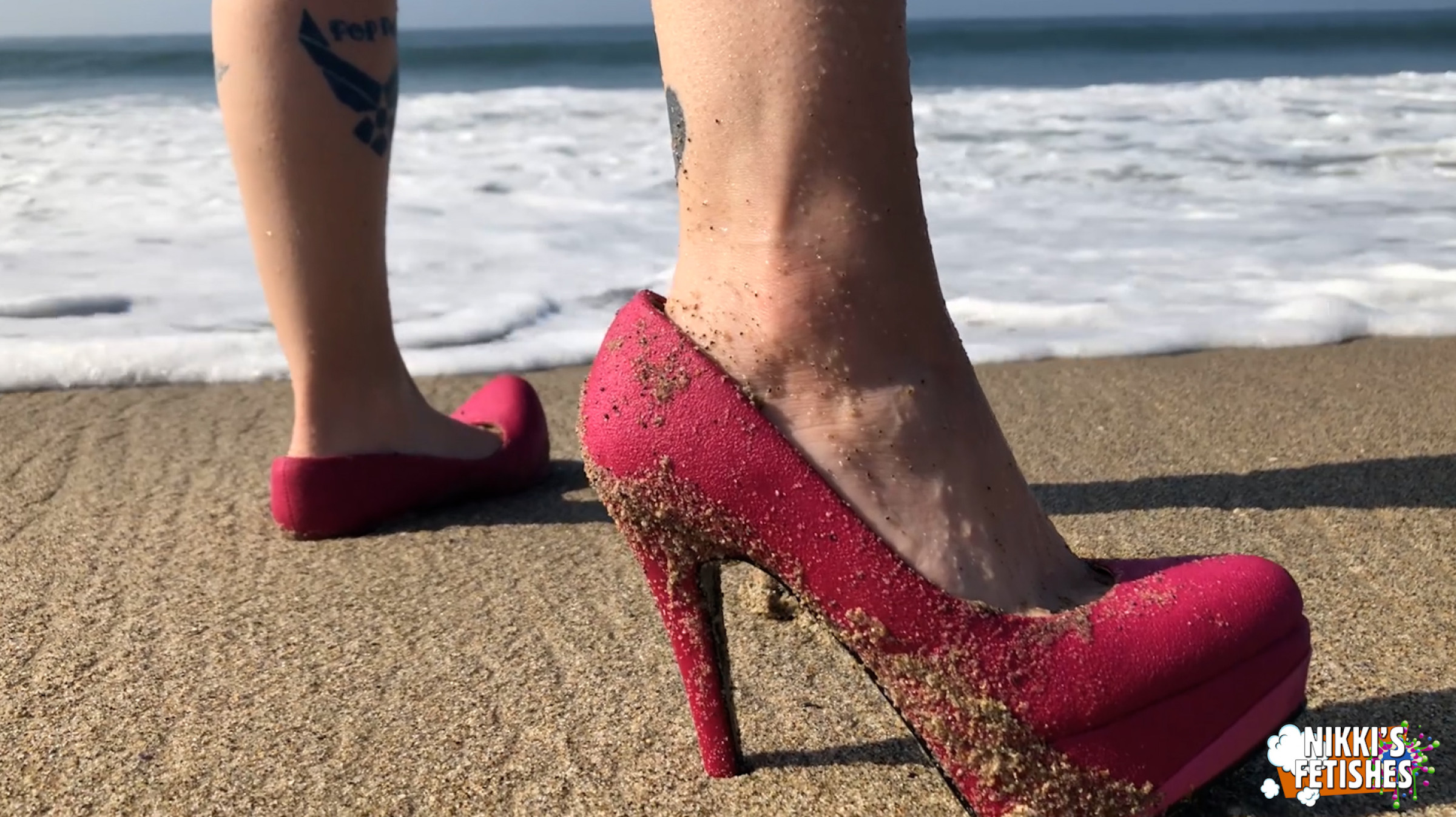 One Shoe Stuck In The Sand